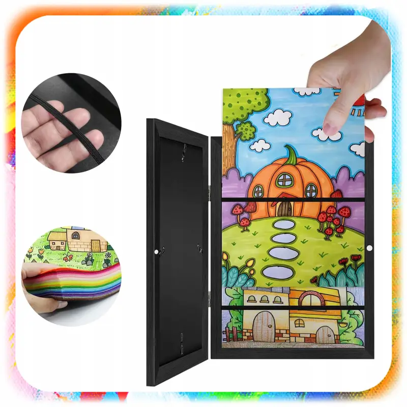 RAMKA ARTYSTYCZNA NA RYSUNKI OBRAZKI ZDJĘCIA OTWIERANA DLA DZIECI PREZENT