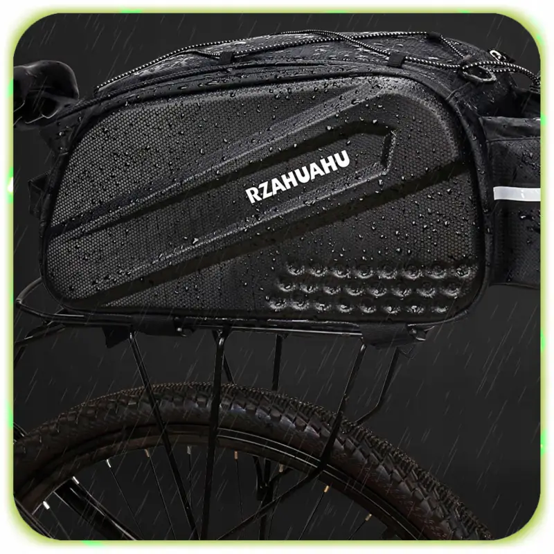 TORBA ROWEROWA SAKWA NA BAGAŻNIK RAMIĘ KUFER WODOODPORNA DUŻA POJEMNA 10L