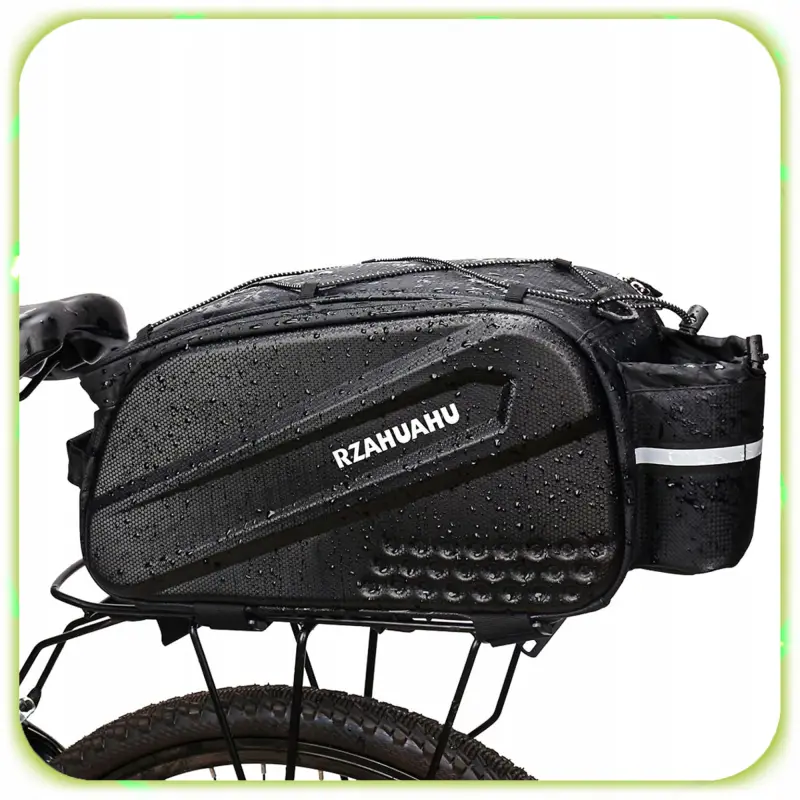 TORBA ROWEROWA SAKWA NA BAGAŻNIK RAMIĘ KUFER WODOODPORNA DUŻA POJEMNA 10L