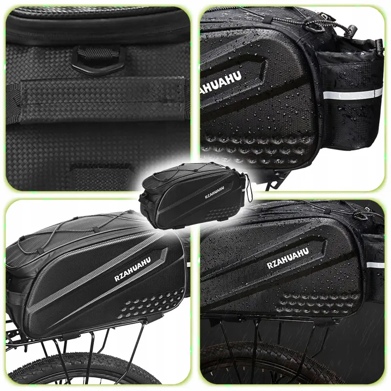 TORBA ROWEROWA SAKWA NA BAGAŻNIK RAMIĘ KUFER WODOODPORNA DUŻA POJEMNA 10L