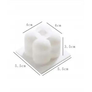 FOREMKA SILIKONOWA FORMA DO ŚWIEC BĄBELKOWYCH MYDŁA WOSKU ŚWIECZEK 4 CM DIY