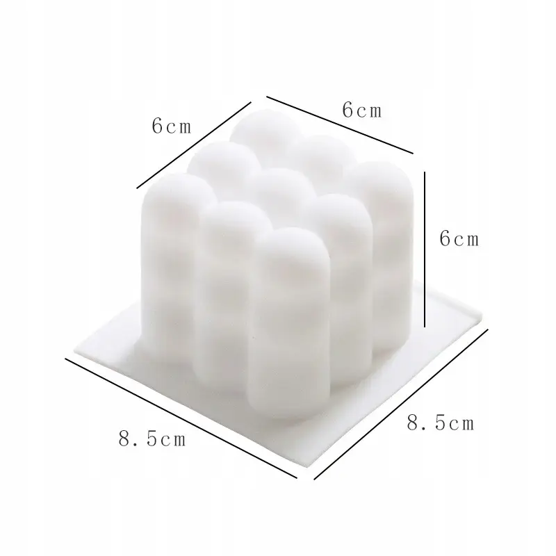 FOREMKA SILIKONOWA FORMA DO ŚWIEC BĄBELKOWYCH DIY BUBBE CANDLE 3D DUŻA