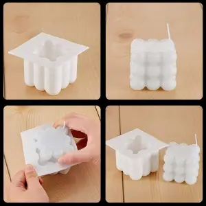 FOREMKA SILIKONOWA FORMA DO ŚWIEC BĄBELKOWYCH DIY BUBBE CANDLE 3D DUŻA