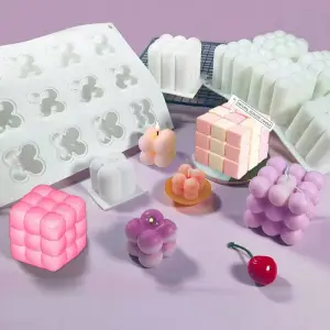 FOREMKA SILIKONOWA FORMA DO ŚWIEC BĄBELKOWYCH DIY BUBBE CANDLE 3D DUŻA