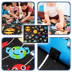 TABLICA FILCOWA NA RZEP MATA EDUKACYJNA MONTESSORI KOSMOS UKŁAD SŁONECZNY