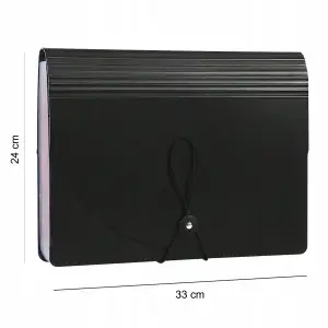 TECZKA HARMONIJKOWA NA DOKUMENTY A4 ORGANIZER Z 25 PRZEGRÓDEK KIESZENIAMI