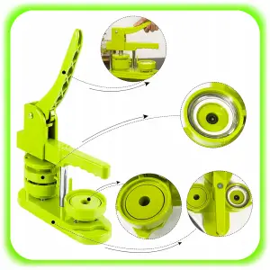 MASZYNA DO ROBIENIA PRZYPINEK ZESTAW PRASA 100 PINÓW 58MM SPODY NOŻYK 403EL