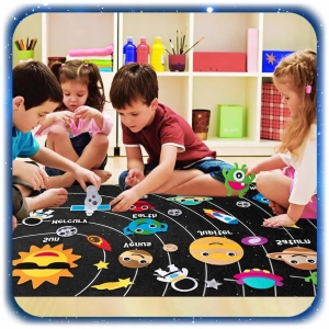TABLICA FILCOWA NA RZEP MATA EDUKACYJNA MONTESSORI KOSMOS UKŁAD SŁONECZNY