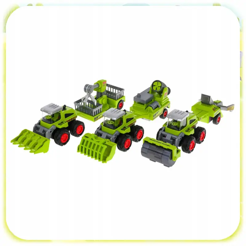 FARMA FIGURKI ZWIERZĘTA ZAGRODA TRAKTOR DLA DZIECI GOSPODARSTWO ZESTAW 66EL