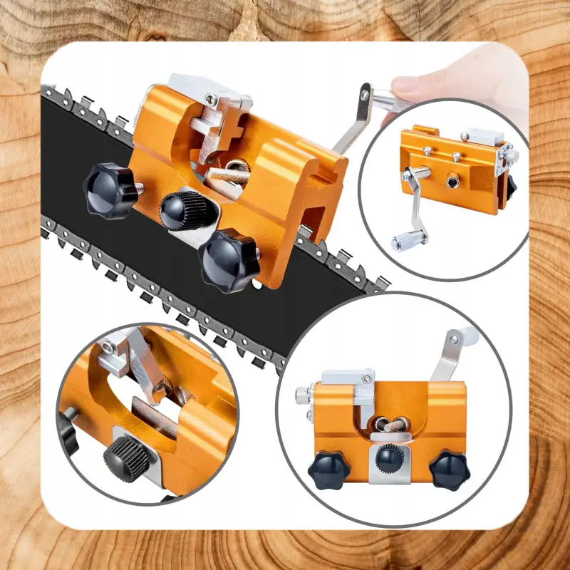 OSTRZAŁKA ŁAŃCUCHÓW DO PIŁY SPALINOWEJ PILARKI RĘCZNA 5 OSTRZA OSEŁKI 8-20"