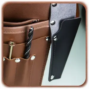 PAS NARZĘDZIOWY SKÓRZANY MONTERSKI BIODROWY BUDOWLANY NA NARZĘDZIA SOLIDNY