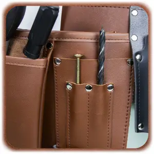 PAS NARZĘDZIOWY SKÓRZANY MONTERSKI BIODROWY BUDOWLANY NA NARZĘDZIA SOLIDNY