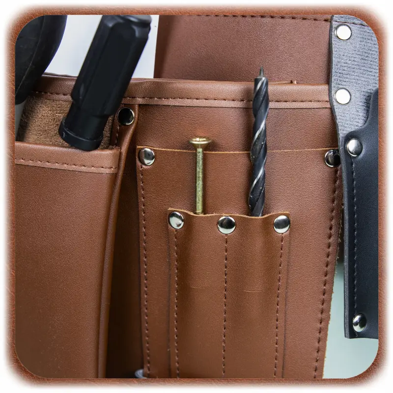 PAS NARZĘDZIOWY SKÓRZANY MONTERSKI BIODROWY BUDOWLANY NA NARZĘDZIA SOLIDNY