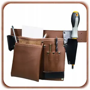 PAS NARZĘDZIOWY SKÓRZANY MONTERSKI BIODROWY BUDOWLANY NA NARZĘDZIA SOLIDNY