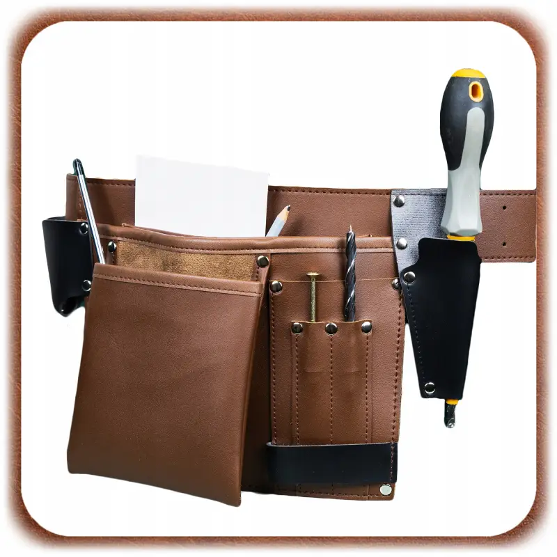 PAS NARZĘDZIOWY SKÓRZANY MONTERSKI BIODROWY BUDOWLANY NA NARZĘDZIA SOLIDNY