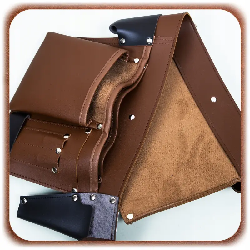 PAS NARZĘDZIOWY SKÓRZANY MONTERSKI BIODROWY BUDOWLANY NA NARZĘDZIA SOLIDNY