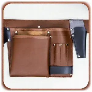 PAS NARZĘDZIOWY SKÓRZANY MONTERSKI BIODROWY BUDOWLANY NA NARZĘDZIA SOLIDNY