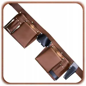 PAS NARZĘDZIOWY SKÓRZANY MONTERSKI BIODROWY BUDOWLANY NA NARZĘDZIA SOLIDNY