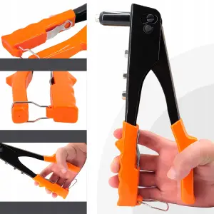 NITOWNICA DO NITÓW RĘCZNA BOCZNA 120x NITY MIX PISTOLET + 4 KOŃCÓWKI DYSZE