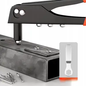 NITOWNICA DO NITÓW RĘCZNA BOCZNA 120x NITY MIX PISTOLET + 4 KOŃCÓWKI DYSZE