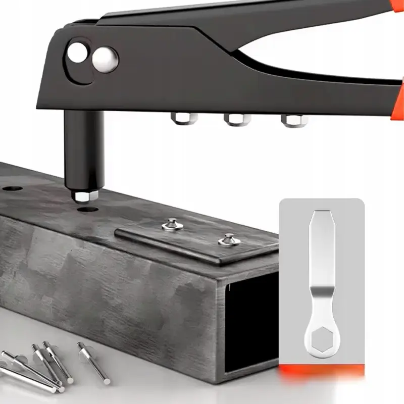 NITOWNICA DO NITÓW RĘCZNA BOCZNA 120x NITY MIX PISTOLET + 4 KOŃCÓWKI DYSZE