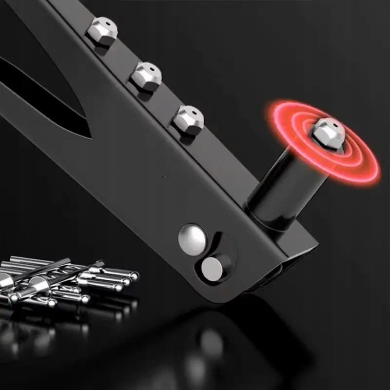 NITOWNICA DO NITÓW RĘCZNA BOCZNA 120x NITY MIX PISTOLET + 4 KOŃCÓWKI DYSZE