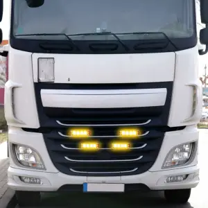 4x STROBOSKOPOWA LAMPA LED POMARAŃCZOWA POMOC LAWETA 12-24V KOGUT Z PILOTEM