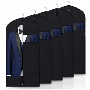 POKROWIEC NA ODZIEŻ UBRANIA Garnitur PŁASZCZ ZESTAW 5 Sztuk DUŻY 60x100 cm