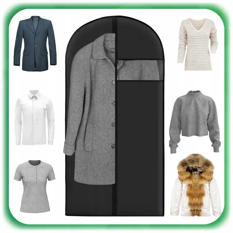 POKROWIEC NA ODZIEŻ UBRANIA Garnitur PŁASZCZ ZESTAW 5 Sztuk DUŻY 60x100 cm