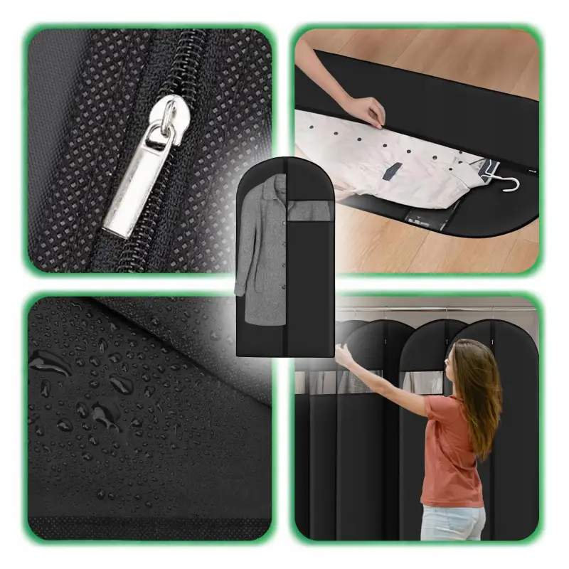 POKROWIEC NA ODZIEŻ UBRANIA Garnitur PŁASZCZ ZESTAW 5 Sztuk DUŻY 60x100 cm