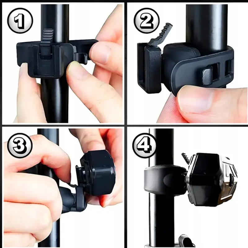 3w1 KIERUNKOWSKAZY ROWEROWE KLAKSON 120dB LAMPKA ROWEROWA TYŁ LED USB+PILOT
