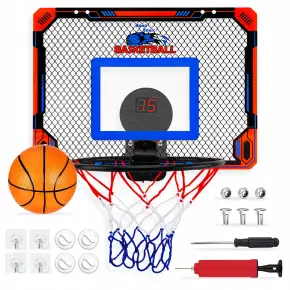 TABLICA DO KOSZYKÓWKI ELEKTRONICZNA NA ŚCIANĘ DRZWI ZESTAW TARCZA + PIŁKA