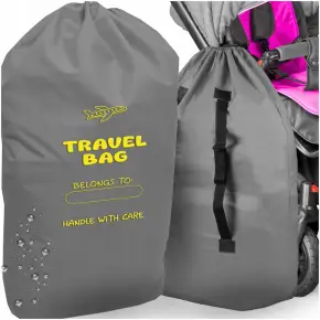 POKROWIEC NA WÓZEK OCHRONNY TRANSPORTOWY TORBA WOREK DO SAMOLOTU SZARY