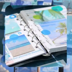 NAKLEJKI ZESTAW DO SCRAPBOOKINGU OZDOBNE NOTES 155 ELEMENTÓW DEKORACYJNE