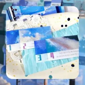 NAKLEJKI ZESTAW DO SCRAPBOOKINGU OZDOBNE NOTES 155 ELEMENTÓW DEKORACYJNE