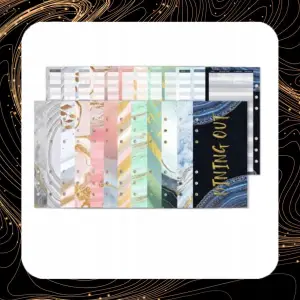 NOTES BUDŻETOWY FINANSOWY PLANER DO OSZCZĘDZANIA PIENIĘDZY SZARY KROKODYL