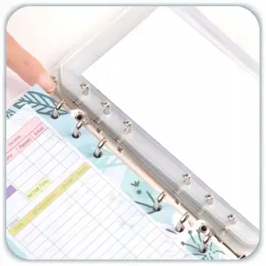 PLANER BUDŻETOWY SEGREGATOR BINDER A6 ORGANIZER OSZCZĘDNIK NOTES NIEBIESKI