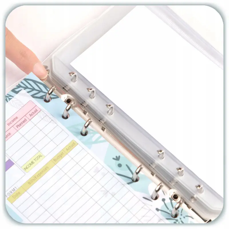 PLANER BUDŻETOWY SEGREGATOR BINDER A6 ORGANIZER OSZCZĘDNIK NOTES NIEBIESKI