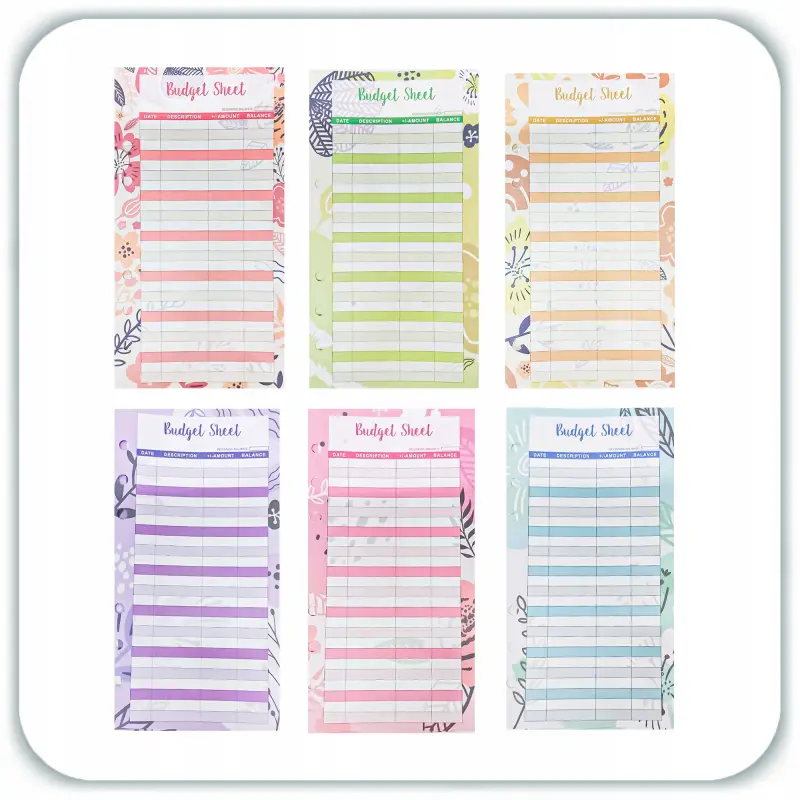 PLANER BUDŻETOWY SEGREGATOR BINDER A6 ORGANIZER OSZCZĘDNIK NOTES NIEBIESKI