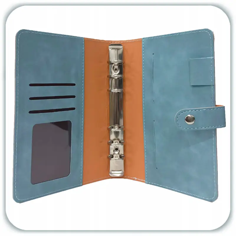 PLANER BUDŻETOWY SEGREGATOR BINDER A6 ORGANIZER OSZCZĘDNIK NOTES NIEBIESKI