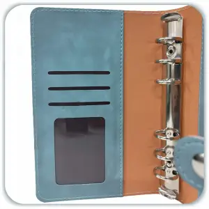 PLANER BUDŻETOWY SEGREGATOR BINDER A6 ORGANIZER OSZCZĘDNIK NOTES NIEBIESKI
