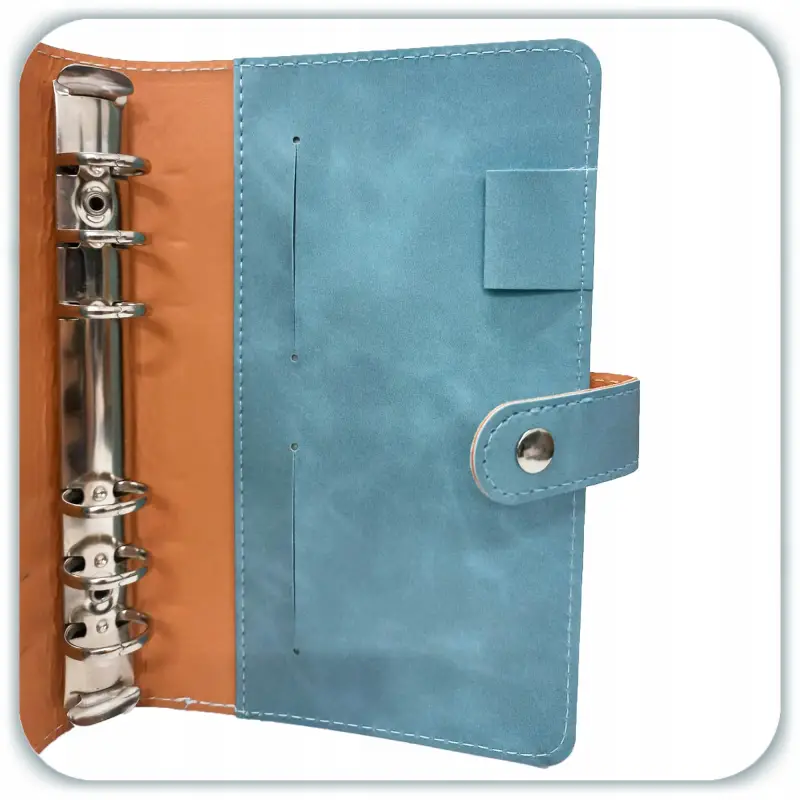 PLANER BUDŻETOWY SEGREGATOR BINDER A6 ORGANIZER OSZCZĘDNIK NOTES NIEBIESKI