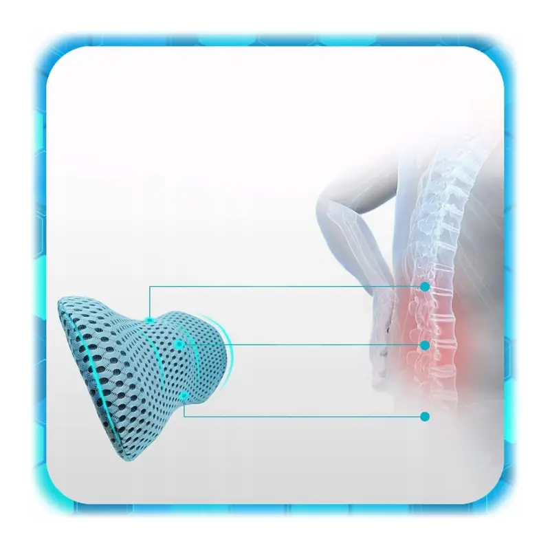 PODUSZKA LĘDŹWIOWA ORTOPEDYCZNA NA FOTEL SAMOCHODU POD PLECY DZIEŃ KOBIET