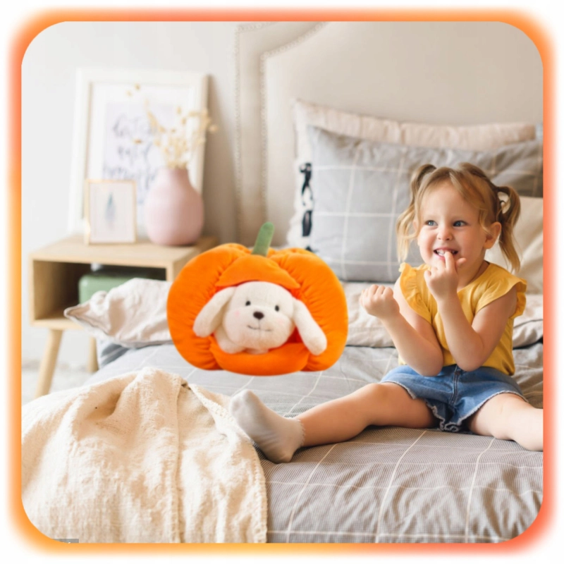 2w1 PIESEK W DOMKU Z DYNI MASKOTKA Pluszowy Pies Pluszak dla Dzieci Dziecka