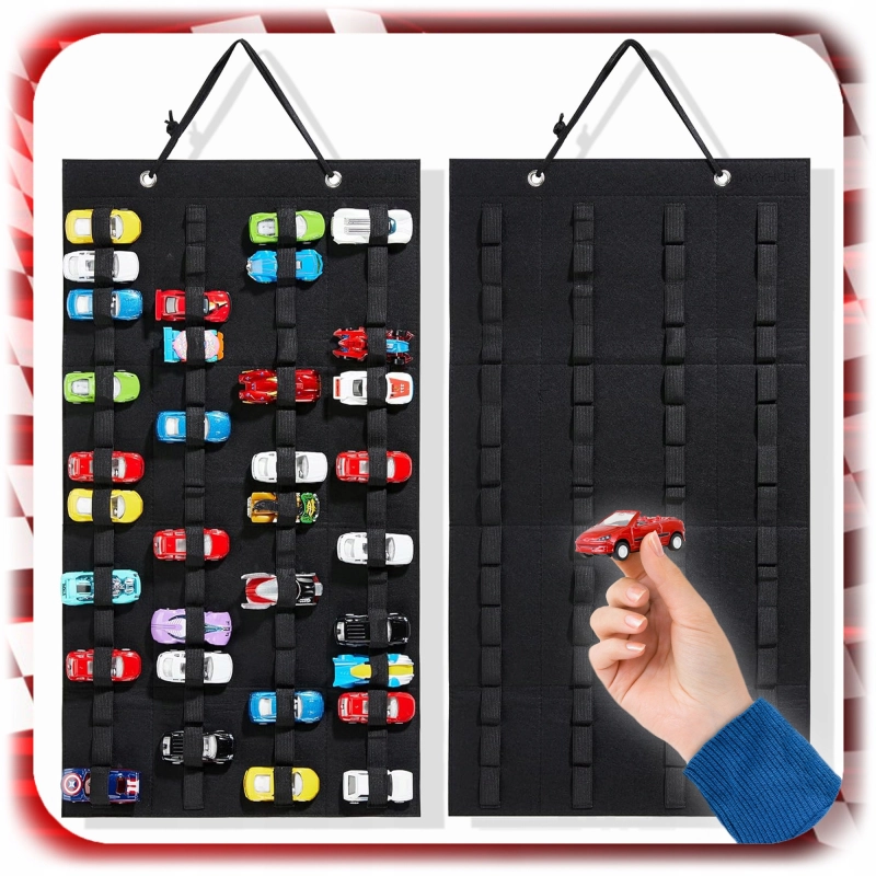 ORGANIZER NA RESORAKI AUTKA SAMOCHODZIKI 60szt HOT WHEELS PÓŁKA FILCOWY