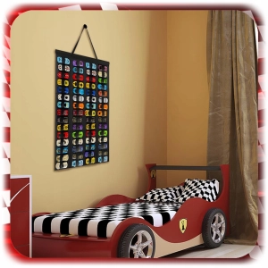 ORGANIZER NA RESORAKI AUTKA SAMOCHODZIKI 60szt HOT WHEELS PÓŁKA FILCOWY