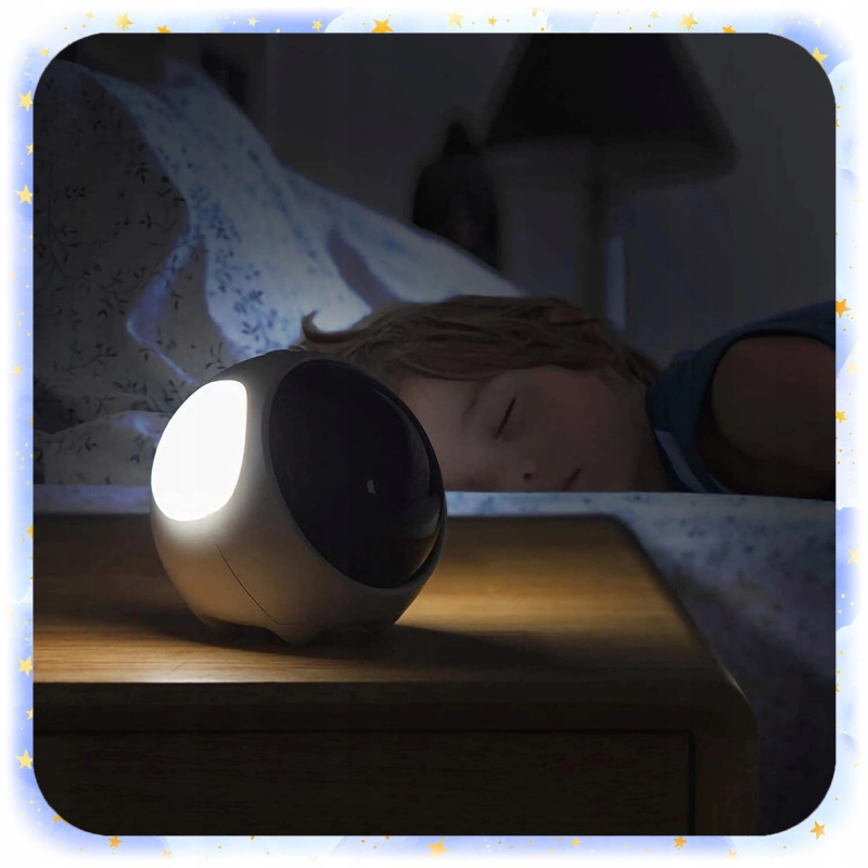 ZEGAR BUDZIK DLA DZIECI EMOJI LAMPKA NOCNA LED AKUMULATOR EMOTIKONY ALARM
