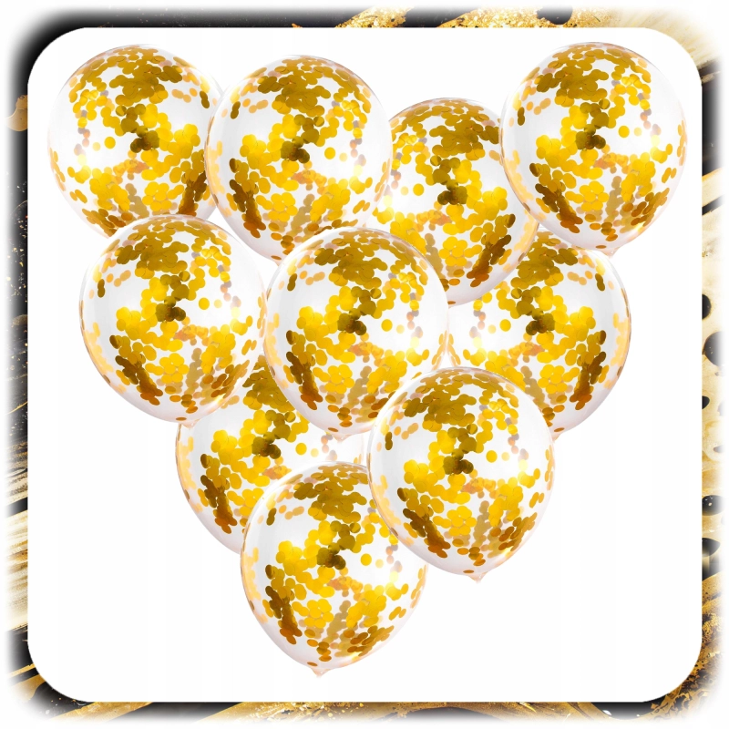 GIRLANDA BALONOWA BALONY URODZINY HAPPY BIRTHDAY ZŁOTY CZARNY ZESTAW 141EL