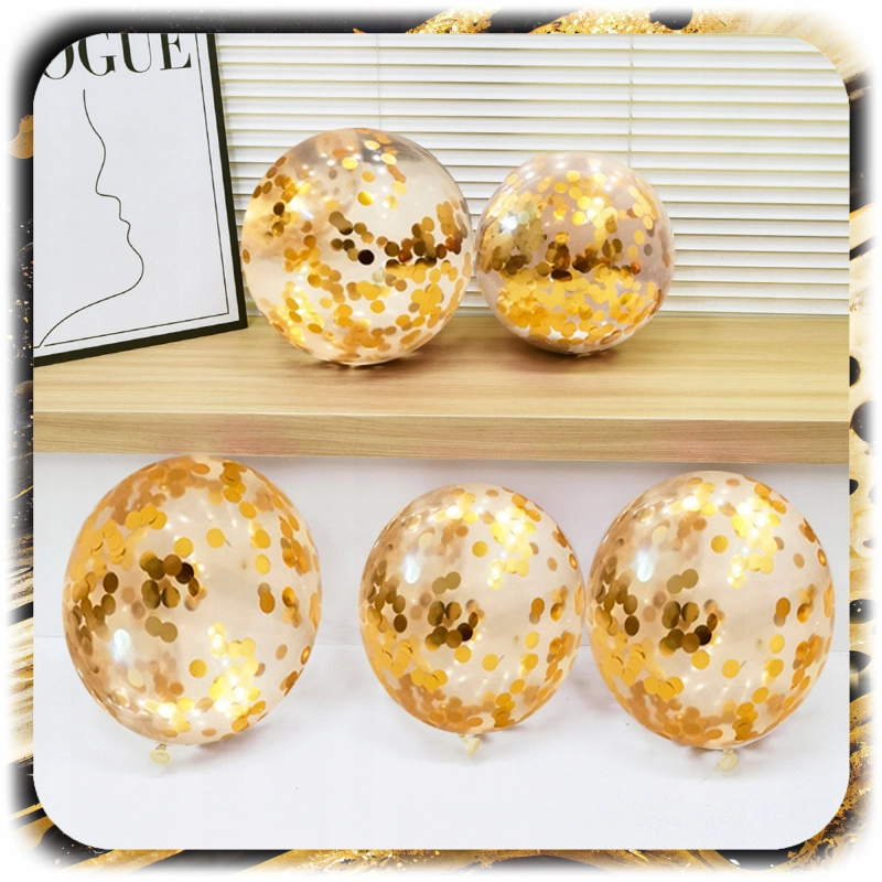 GIRLANDA BALONOWA BALONY URODZINY HAPPY BIRTHDAY ZŁOTY CZARNY ZESTAW 141EL