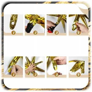 GIRLANDA BALONOWA BALONY URODZINY HAPPY BIRTHDAY ZŁOTY CZARNY ZESTAW 141EL